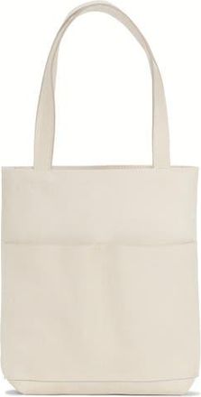 Ezra Arthur Brooklyn American Steer Leather Tote Bag in Ash at Nordstrom, Size Medium