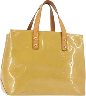 Louis Vuitton Pre-owned Vintage Handtas - Dames - Vintage Handtas - Geel - ONE Size - Leer - Vintage