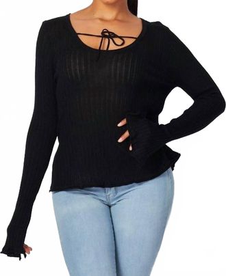Hot & Delicious Amanda Top In Black