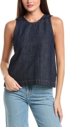 7 For All Mankind Sleeveless Linen-Blend Top