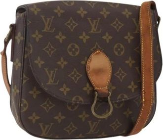 Louis Vuitton Pre-owned Cross Body Bags, female, Brown, Size: ONE SIZE Pre-owned Canvas Cross Body Bag