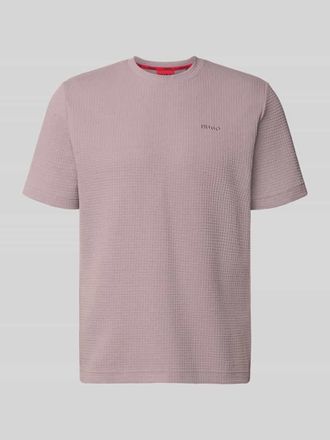 HUGO BOSS Regular Fit T-Shirt aus Baumwoll-Mix Modell AUSTIN in Altrosa, Gr&ouml;&szlig;e XXL