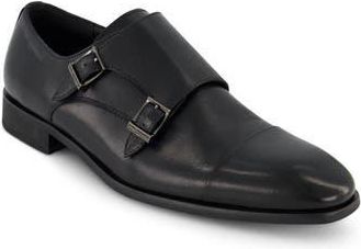 Karl Lagerfeld Cap Toe Double Monk Strap Shoe in Black at Nordstrom Rack, Size 11.5