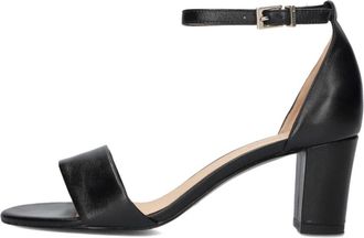 Peter Kaiser Schoenen, Dames, Zwart, 38 1/2 EU, Leer, Elegante zwarte sandalen voor de zomer