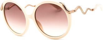 Roberto Cavalli SRC004M 9X7Y Womens Sunglasses White Size 59
