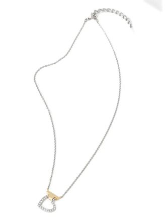 Trussardi heart-pendant necklace - Argento