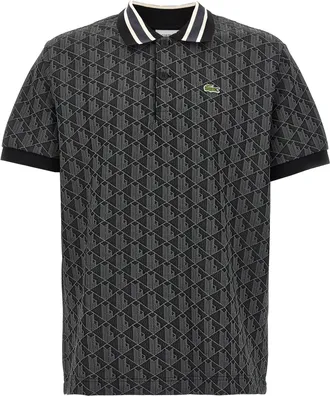 Lacoste Jacquard Monogram Polo Shirt