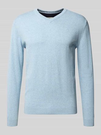 Tom Tailor Regular Fit Pullover aus reiner Baumwolle in Blau, Größe XXL