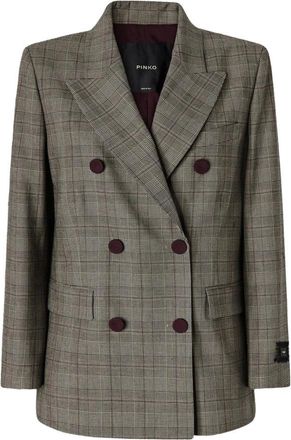 Pinko Chaqueta Cruzada New Guinea - Jackets - Mujer - Marr&oacute;n - M