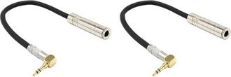 OEM Cable De Extensi&oacute;n De Audio Hifi Con Conector Hembra Est&eacute;reo De 6,35 Mm A Conector Macho Est&eacute;reo De 3,5 Mm, Cable De Audio Corto Con Curvatura De 90 G