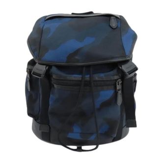 Coach Pre-owned Backpacks, female, Blue, Size: ONE SIZE Pre-owned Nylon Backpack