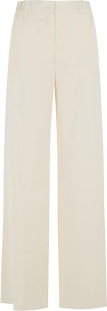 Max Mara Editto Ivory White Virgin Wool Pants