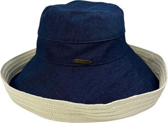 Nicole Miller Cruiser Wide Brim Hat in Blue at Nordstrom Rack