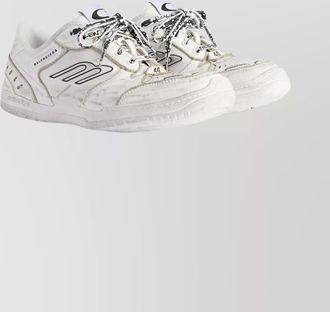 Balenciaga leather hamptons low-top sneakers