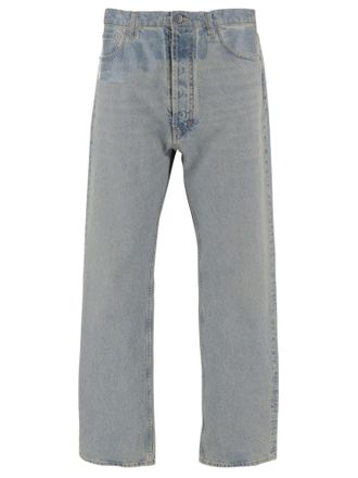 Maison Margiela Straight-Leg Denim Jeans with Paint-Splatter Detail