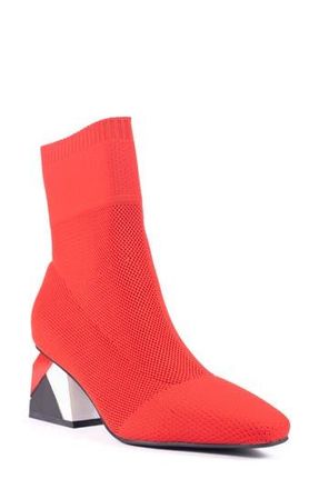 Ninety Union Sidney Block Heel Sock Bootie in Red at Nordstrom Rack, Size 14