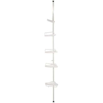 OEM Estanter&iacute;a De Esquina Para Ducha Con 4 Estantes, Color Blanco-crezuo
