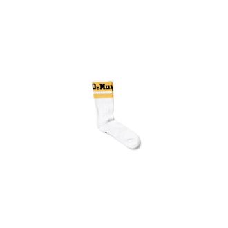 Dr. Martens Socks, male, White, Size: ONE SIZE Crew Socks with Stripe