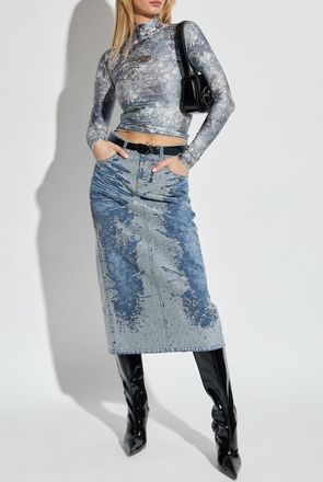 Diesel Skirt DE-SKYE-S, Womens, Blue