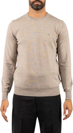Brooksfield Maglione Girocollo - - Knitwear - Uomo - Beige - M