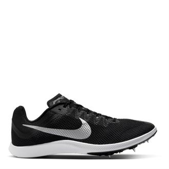 Nike Mens Zoom Rival Distance Track Running Spikes in Black/Metallic - Size UK 11.5