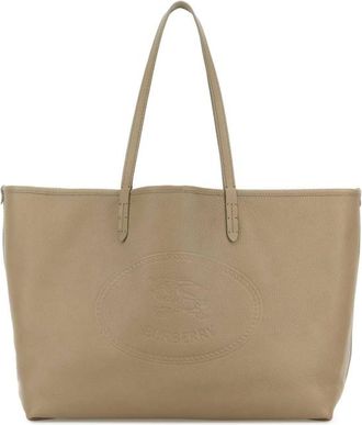 Burberry Cappuccino Leather Shopping Bag