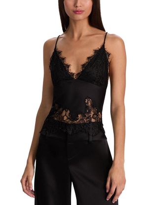 Alice & Olivia Alice + Olivia Claudia V-Neck Lace Slip Top