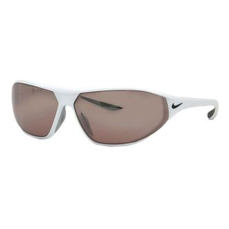 Nike Sunglasses Rectangle Full Rim, White Frame And Road Tint Lens Aeroswiftedq0992100