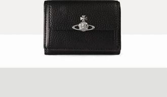 Vivienne Westwood Small Flap Purse Faux Leather Black One Size Women
