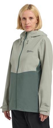 Jack Wolfskin Outdoorjacke JACK WOLFSKIN WEILTAL 2L JKT W, Damen, Gr. L (42/44), gr&uuml;n (mint, leaf), Obermaterial: 100% Polyester; Futter: 100% Polyester, Jacken Out