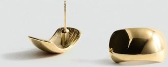 Mango Orecchini rilievo oro - Donna - Taglia unica - MANGO