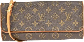 Louis Vuitton Twin Monogram Canvas Brown Canvas Handbag (Pre-Owned)