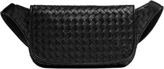 Bottega Veneta Black Veneto Large Belt Bag