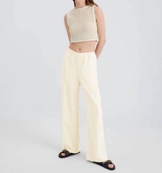Solid & Striped The Monaco Pant In Ecru