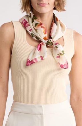 Vince Camuto Jungle Floral Square Scarf in Ivory Multi at Nordstrom Rack