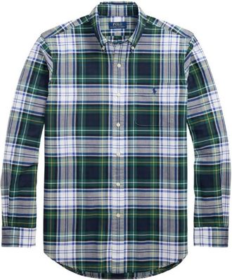 Polo Ralph Lauren Custom Fit Plaid Oxford Shirt, Size X-Large