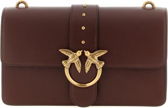 Pinko Love One Classic Crossbody Bags Bordeaux