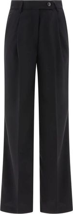 F.it Pantalon met plooien - Dames - Broeken - Zwart - Maat: 3XL Zijde