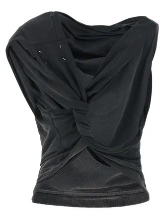 Maison Margiela Deconstructed Cotton Tunic Tunic - Gray