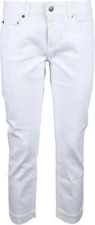 Dondup Cropped Jeans - Dames - Cropped Jeans - Wit - W26 - Katoen - Jeans