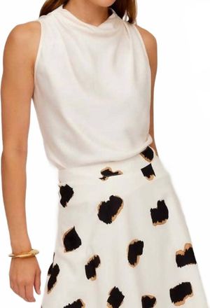 Fifteen Twenty Phoebe Drape Halter Top In White