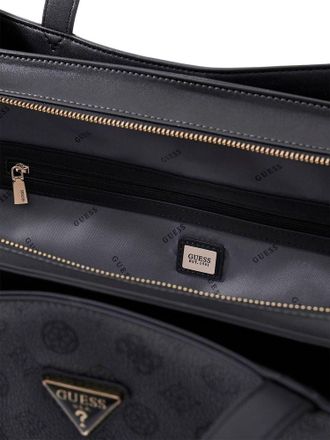Guess Womens Tote Bag Charcoal Polyurethane - Tote-Bags