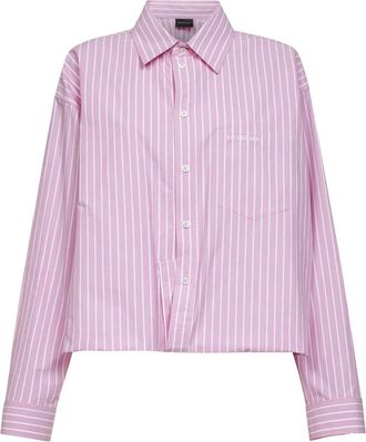 Balenciaga Shirts, female, Pink, Size: XS Striped Shirt