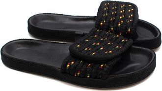 Isabel Marant Etoile Black Cord Slide Sandals Size 36