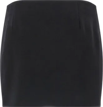 Ferragamo Wool and Cashmere Mini Skirt - Black
