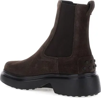Tod's Suede Chelsea Boots - Brown