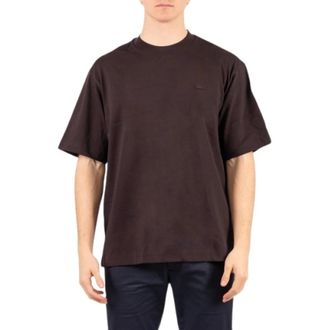 Lacoste Loose Fit Heavy Jersey T-Shirt - male - Lacoste - T-Shirts - Brown - 2XL - Tops