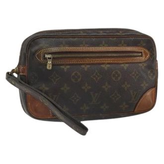 Louis Vuitton Pre-owned Clutches, female, Brown, Size: ONE SIZE Pre-owned Canvas Clutch