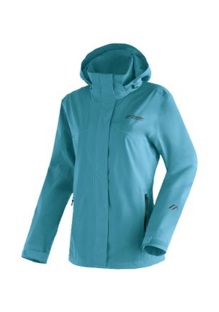 Maier Sports Regenjacke MAIER SPORTS Metor rec W, Damen, Gr. 38, aquablau, 100% Polyester, Jacken Regenjacke, Damen Jacke mit Kapuze, Windjacke wasserdicht atmungs