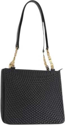 Bally Pre-owned Leren Schoudertas - Dames - Vintage Schoudertas - Zwart - ONE Size - Leer - Vintage